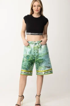 Patrizia Pepe Crop Top con StrassNERO