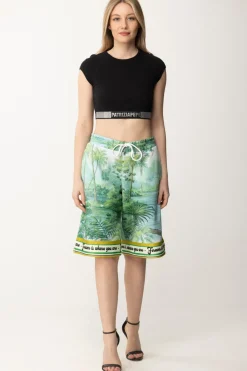 Patrizia Pepe Crop Top con StrassNERO