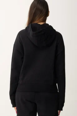 Patrizia Pepe Felpa con Cappuccio e Applicazione LogoNERO