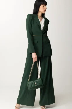 Patrizia Pepe Giacca Blazer Regolabile con ZipTUSCANY GREEN