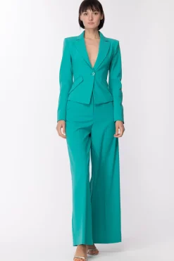 Patrizia Pepe Giacca Monopetto SvasataILLUSION GREEN