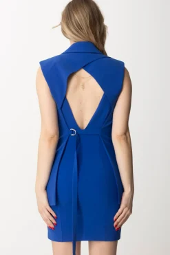 Patrizia Pepe Gilet Smanicato Sablè CrepeBLUE WAVE