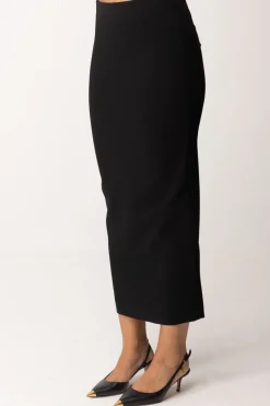 Patrizia Pepe Gonna Midi a Vita AltaNERO