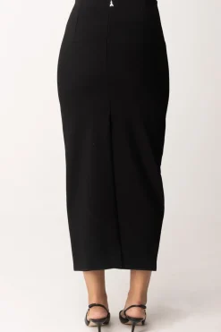 Patrizia Pepe Gonna Midi a Vita AltaNERO