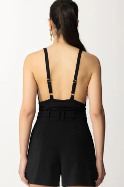 Patrizia Pepe Maglia a Body con ArricciatureNERO
