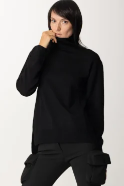 Patrizia Pepe Maglia In Lana a Collo AltoNERO