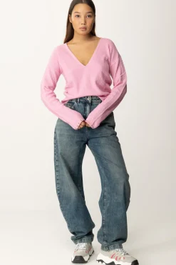 Patrizia Pepe Maglia In Pura Lana con OcchielliCOLD PINK