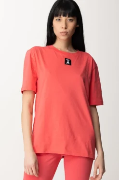 Patrizia Pepe Maglietta In Cotone con Logo FlyHYBRID ROSE