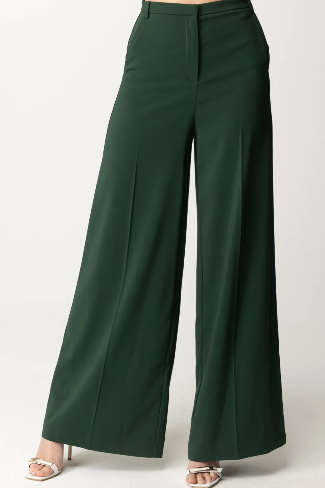 Patrizia Pepe Pantalone a Palazzo con Maxi GambaTUSCANY GREEN
