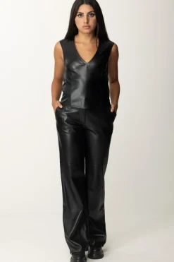 Patrizia Pepe Pantaloni In SimilpelleNERO