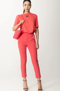 Patrizia Pepe Pantaloni In Tessuto a Tinta UnitaHYBRID ROSE