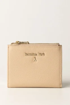 Patrizia Pepe Portafogli Piccolo con Applicazione LetteringCAMEL BEIGE
