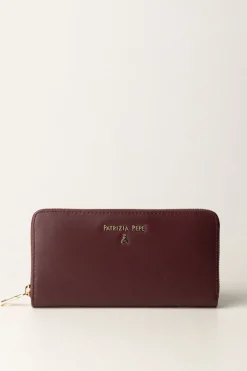 Patrizia Pepe Portafogli Zip-around In PelleDARK PLUM