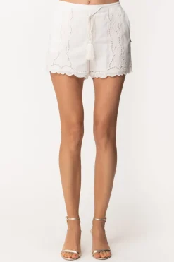 Patrizia Pepe Shorts RicamatiBIANCO