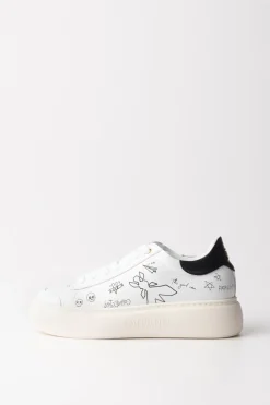 Patrizia Pepe Sneakers con DisegniWHITE/BLACK