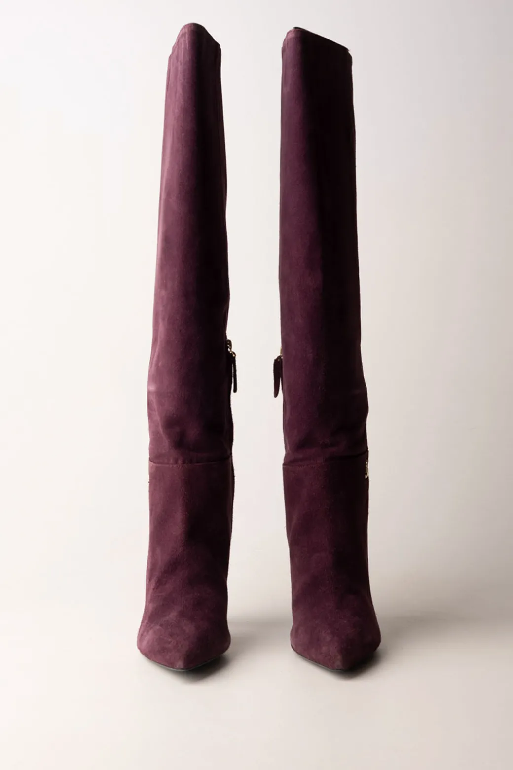 Patrizia Pepe Stivali a Punta In CamoscioPLUM SUEDE