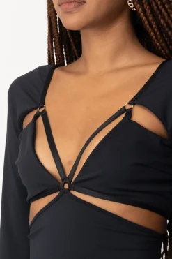 Patrizia Pepe Top con Cut-outNERO
