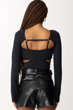 Patrizia Pepe Top con Cut-outNERO