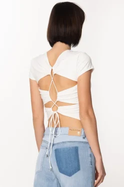 Patrizia Pepe Top con Cut-outBIANCO