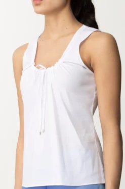 Patrizia Pepe Top con Fiocchetto AnnodabileBIANCO OTTICO