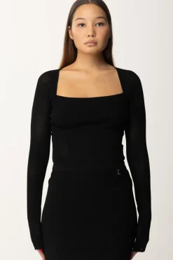 Patrizia Pepe Top con Scollo SquadratoNERO