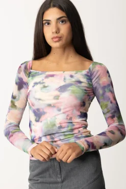 Patrizia Pepe Top Fantasia FlorealePINK MULTICOLOR