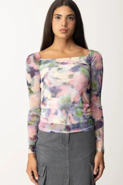 Patrizia Pepe Top Fantasia FlorealePINK MULTICOLOR