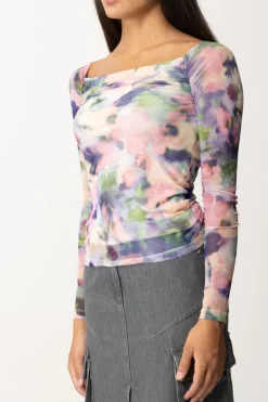 Patrizia Pepe Top Fantasia FlorealePINK MULTICOLOR