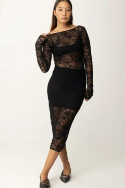 Patrizia Pepe Top In PizzoNERO