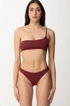 Patrizia Pepe Top Per Bikini MonospallaDARK PLUM