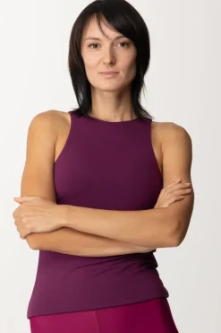 Patrizia Pepe Top SmanicatoFUTURISTIC PURPLE