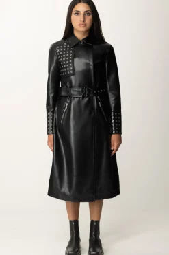 Patrizia Pepe Trench Lungo In EcopelleNERO