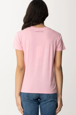 Patrizia Pepe T-shirt con StrassFRESH PINK WASH