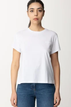 Patrizia Pepe T-shirt In con Mini LogoBIANCO OTTICO