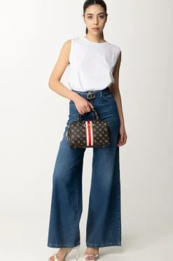 Patrizia Pepe T-shirt Smanicata con Dettaglio PiercingsBIANCO OTTICO