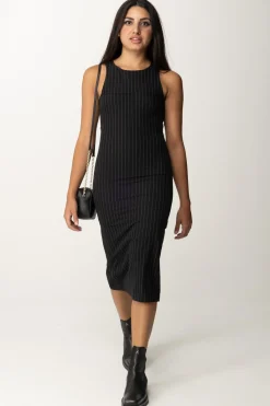 Patrizia Pepe Tubino Gessato MidiBLACK STRIPES