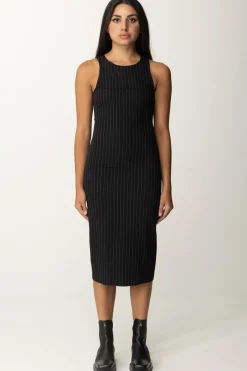 Patrizia Pepe Tubino Gessato MidiBLACK STRIPES
