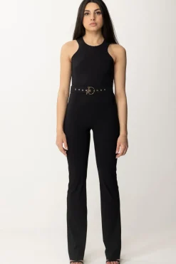 Patrizia Pepe Tuta con Cintura Cut-out Sul RetroNERO