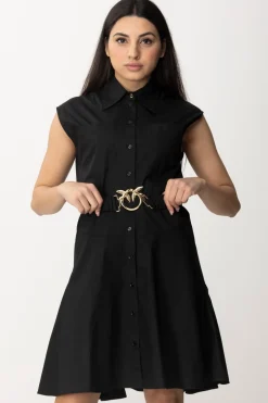 Pinko Abito Chemisier con Cintura LogataNERO LIMOUSINE
