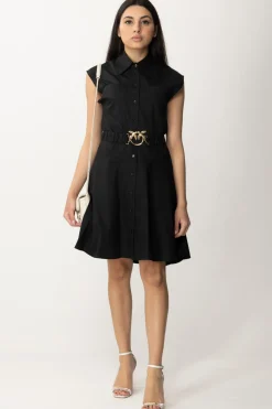 Pinko Abito Chemisier con Cintura LogataNERO LIMOUSINE