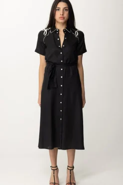 Pinko Abito Chemisier MidiNERO/BURRO