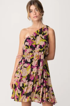 Pinko Abito Monospalla Stampa IrisMULT.NERO/FUXIA