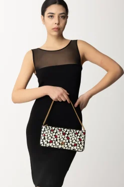 Pinko Borsa Flat HeartsNERO/BIANCO/ROSSO-ANTIQUE GOLD