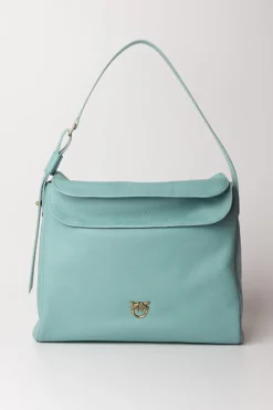 Pinko Borsa Hobo LeafAZZURRO MARE-ANTIQUE GOLD