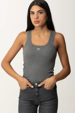 Pinko Canotta a Costine con LogoGRIGIO - CORVO