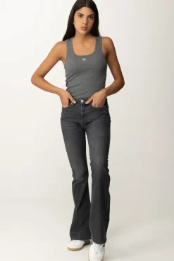 Pinko Canotta a Costine con LogoGRIGIO - CORVO