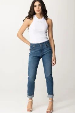 Pinko Canotta a Costine con LogoBIANCO BRILL.