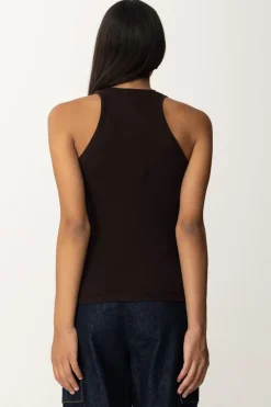 Pinko Canotta a Costine con LogoMARRONE