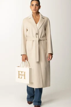 Pinko Cappotto In Lana con Collo ReversBEIGE