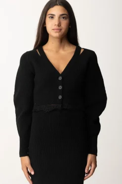 Pinko Cardigan a Coste con PizzoNERO LIMOUSINE